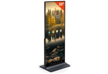Digital totem DKS-LED69, 69 in Display, Android 11, sort, 675 mm x 500 mm x 1.726 mm, TecMaschin 