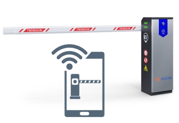 Automatisk elektrisk bom, parkeringsbom ES3500-A med app-kontrol, TecMaschin 