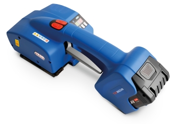Fuldautomatisk elektrisk omsnøringsmaskine "Experte" HU-E1316 inkl. reservebatteri, stroppebredde 13  - 16 mm, TecMaschin 