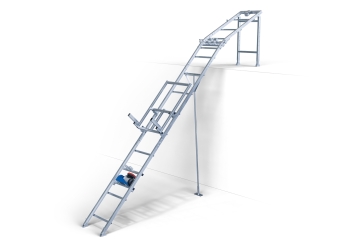 Materialelift DDA200/12, maks. belastning 200 kg, 12 m skinne længde, SolidHub 