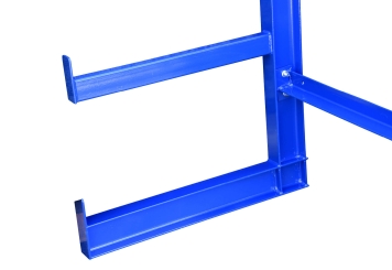 2,55 m rayonnage cantilever KR2500 / Peint / Unilatéral / hauteur 2 m / 5 niveaux / 50 cm cantilever profondeur 