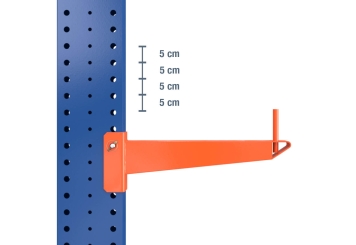 3,3 m rayonnage cantilever KR3000 / Peint / Unilatéral / 50 cm cantilever profondeur / hauteur 2 m / 3 niveaux 
