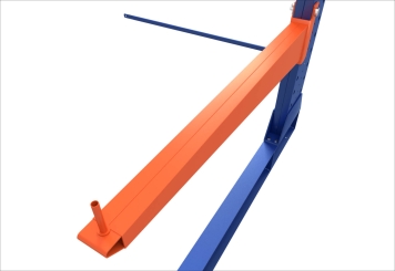 2,8 m rayonnage cantilever KR6000 / Peint / Unilatéral / hauteur 3 m / 75 cm cantilever profondeur / 5 niveaux 