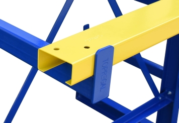 6,3 m rayonnage cantilever KR2500 / Peint / Bilatéral / hauteur 2 m / 5 niveaux / 50 cm cantilever profondeur 