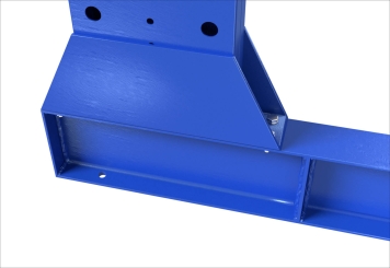 2,8 m rayonnage cantilever KR6000 / Peint / Unilatéral / hauteur 3 m / 75 cm cantilever profondeur / 5 niveaux 