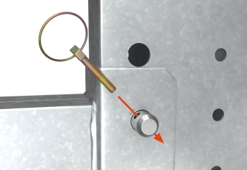 3,3 m rayonnage cantilever KR3000 / Galvanisé à chaud / Unilatéral / hauteur 2 m / 50 cm cantilever profondeur / 3 niveaux  